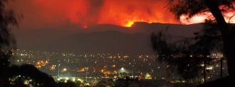 temperature inversion track wildfire smoke