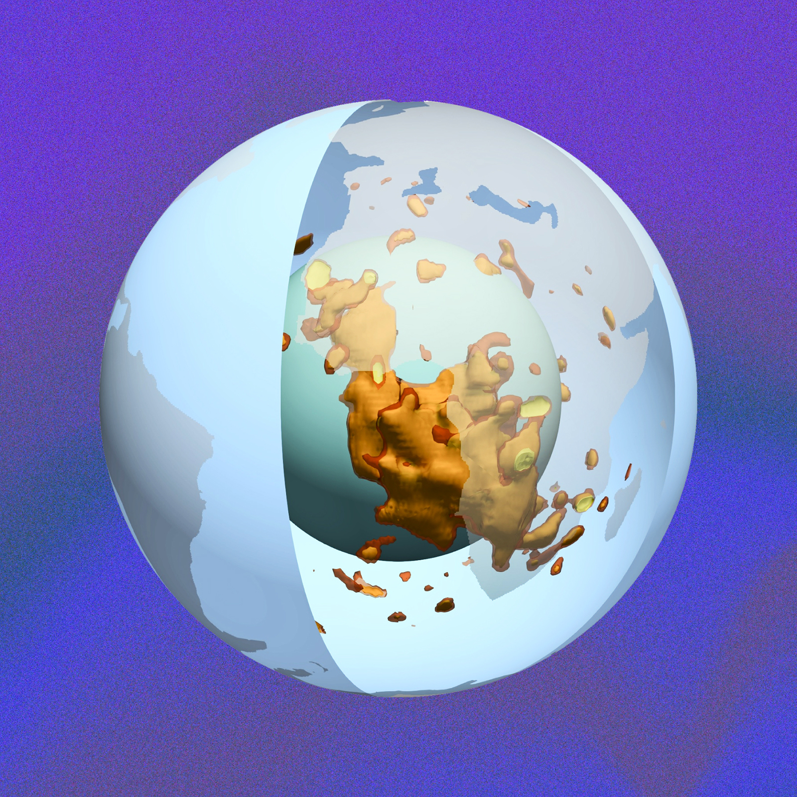 A 3D view of the blobs in Earth’s mantle