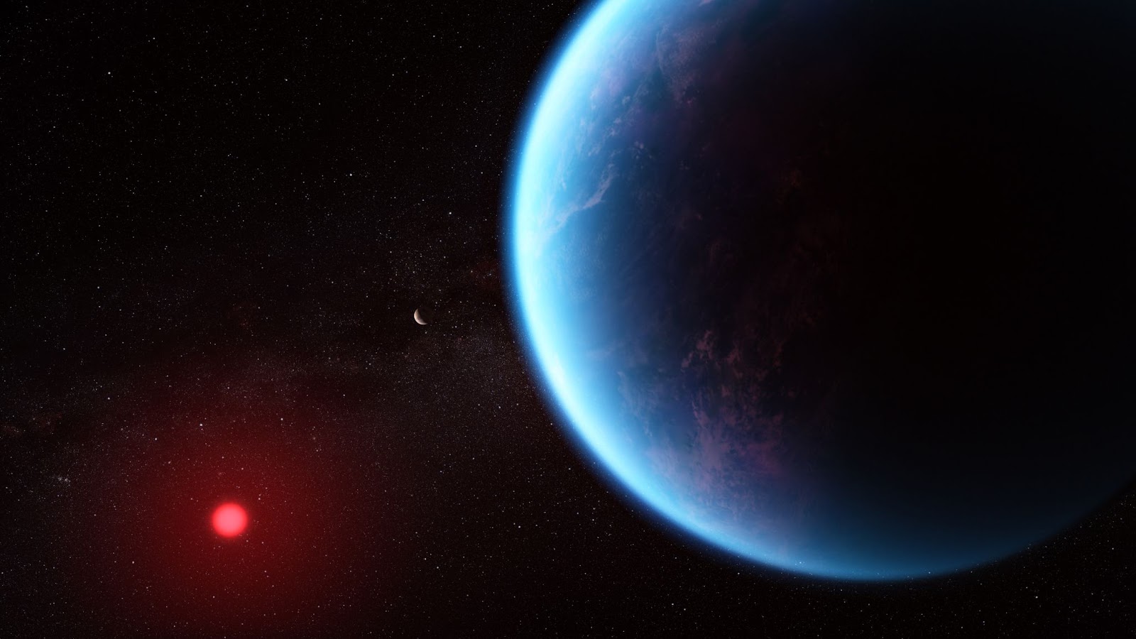 A concept image of the possible Hycean world, K2-18 b