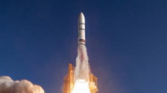 Artist's concept of the Vulcan Centaur rocket from United Launch Alliance