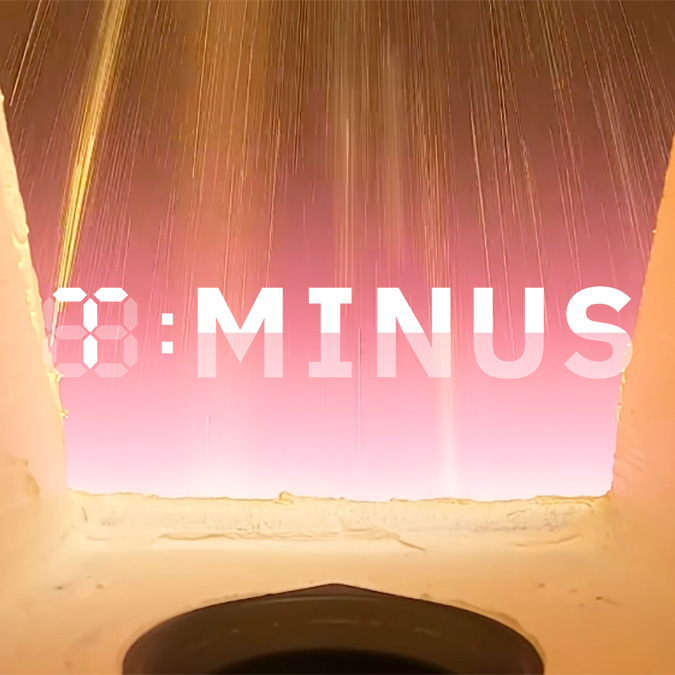 The view from inside Varda's space factory as it reentered Earth's atmosphere.